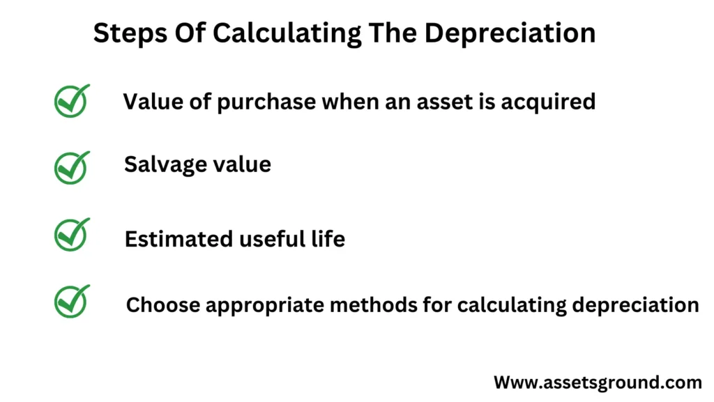 Steps Of Calculating The Depreciation